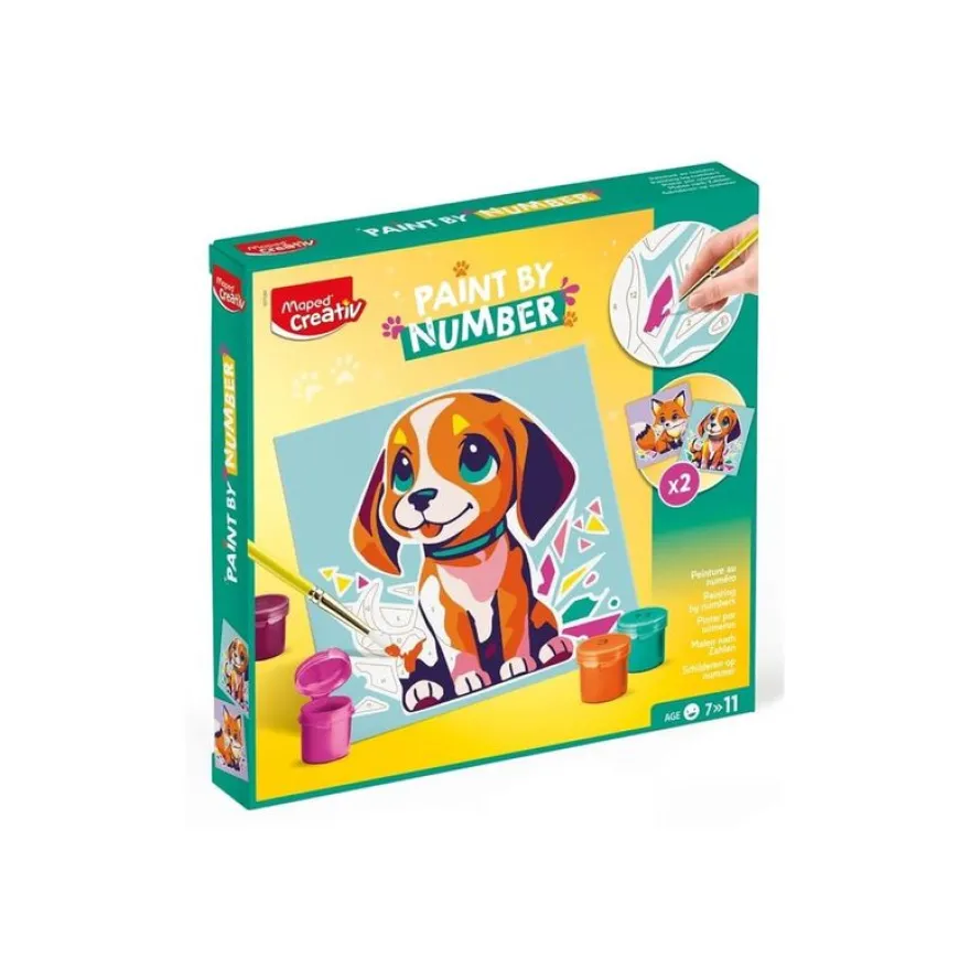 Maped Creativ - Peinture par numéro - dog and fox