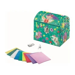 Maped Creativ Secret Mosaics - Boîte à bijoux non finie - licornes, fées, papillons