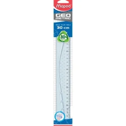 Maped Geometric - Règle 30 cm - transparente