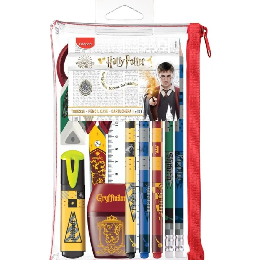Maped Harry Potter - Trousse transparente garnie d'accessoires