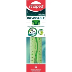 Maped Incassable - Règle plastique 15 cm - disponible dans différentes couleurs