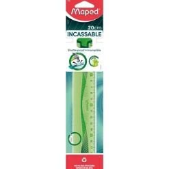 Maped Incassable - Règle plastique 20 cm - incassable - disponible dans différentes couleurs