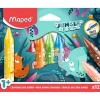 Maped Jungle Fever - 12 Crayons de cire WAX en pochette carton