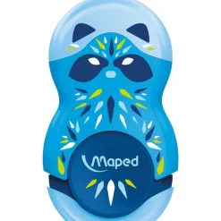 Maped Loopy Mini Cute - Taille crayon gomme 2-en-1 - 1 trou - disponible dans différentes couleurs