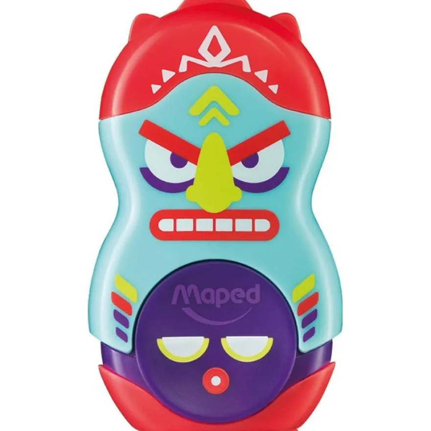 Maped Loopy Totem - Taille crayon / gomme - 1 trou - disponible dans différentes couleurs