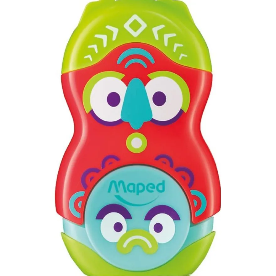 Maped Loopy Totem - Taille crayon / gomme - 1 trou - disponible dans différentes couleurs