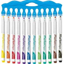 Maped Marker'Peps - Pack de 12 marqueurs effaçables - pointe moyenne - couleurs amusantes assorties