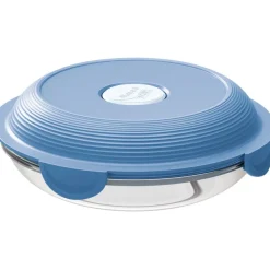MAPED PICNIK - Assiette à déjeuner en verre ronde 700 ml CONCEPT ADULTES - coloris Bleu Orage
