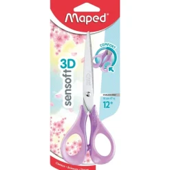 Maped Sensoft 3D Pastel - Ciseaux bouts ronds - 16 cm - disponible dans différentes couleurs
