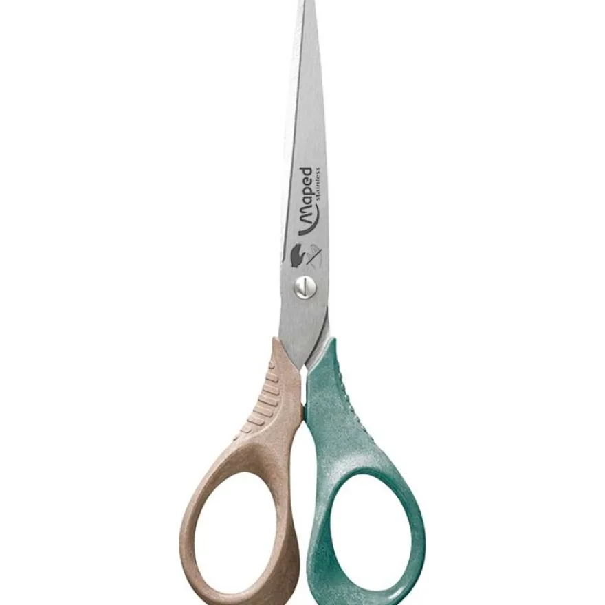 Maped Smiling Planet - Ciseaux Shape pour gaucher 16 cm - disponible dans différentes couleurs - en bois