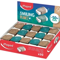Maped Smiling Planet - Gomme Précision - protection en bois