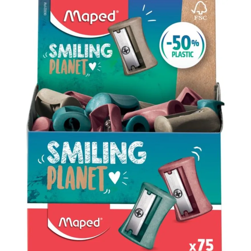 Maped Smiling Planet - Taille-crayons Vivo - 1 trou - bois