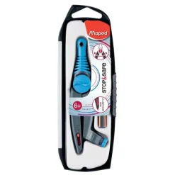 Maped Stop & Safe - Coffret compas à bague 2 pièces