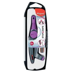 Maped Stop & Safe - Coffret compas à bague 2 pièces