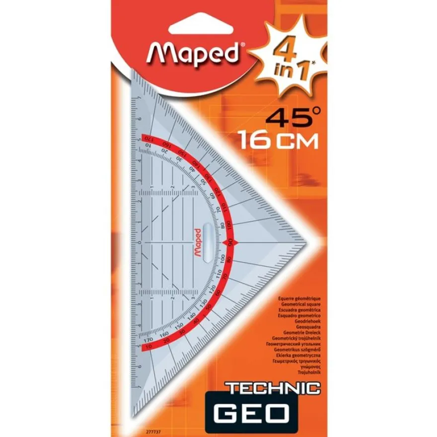 Maped Technic - Équerre 16 cm - 45°