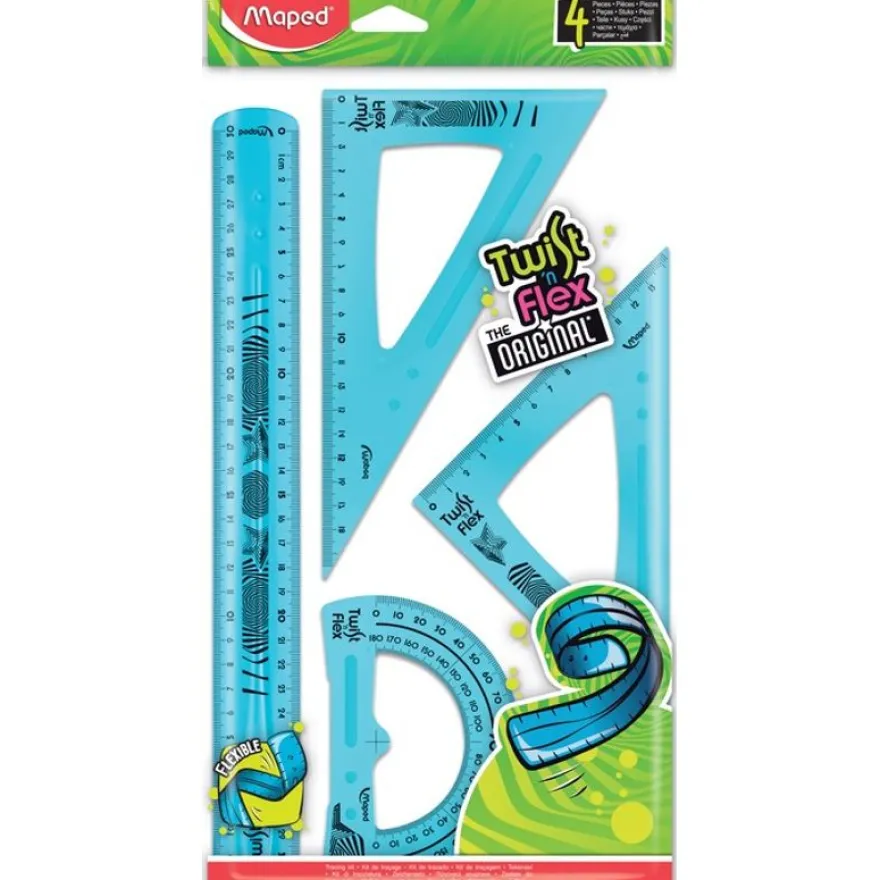 Maped Twist'n Flex - Kit de traçage flexible 4 pièces