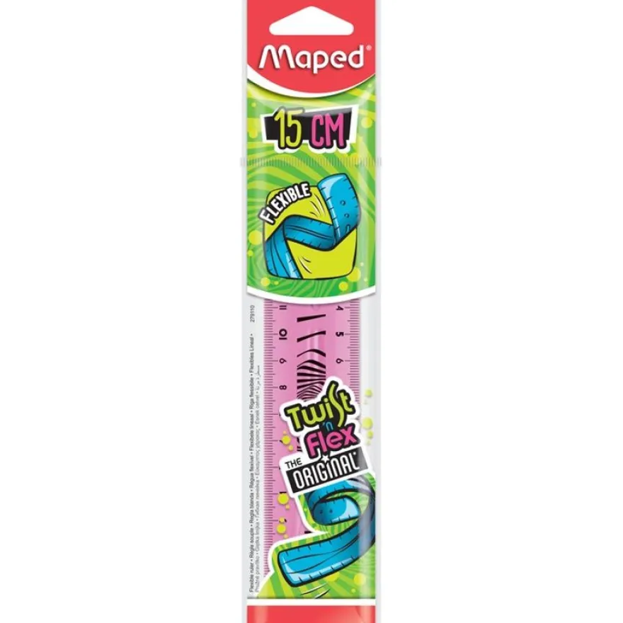 Maped Twist'n Flex - Règle flexible 15 cm - disponible dans différentes couleurs