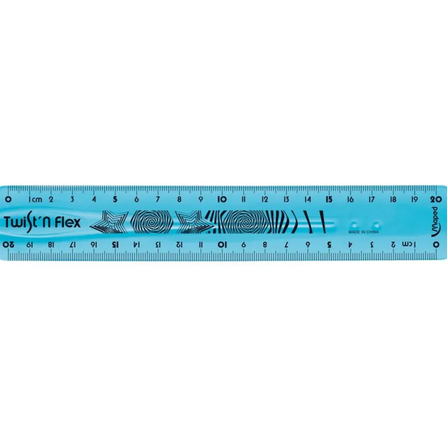 Maped Twist'n Flex - Règle flexible 20 cm - disponible dans différentes couleurs