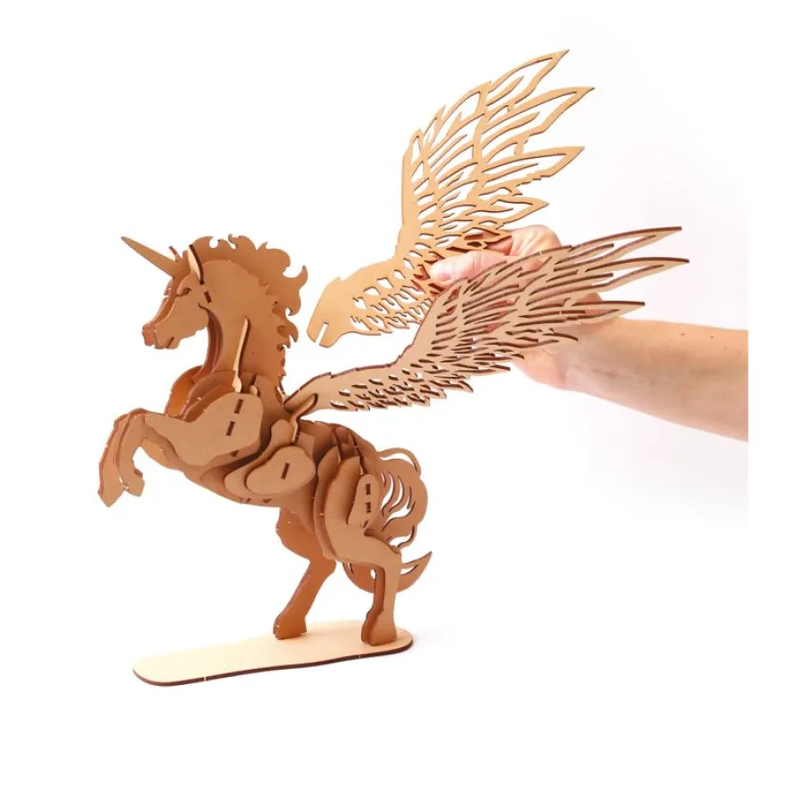 Maquette bois 3D - Licorne