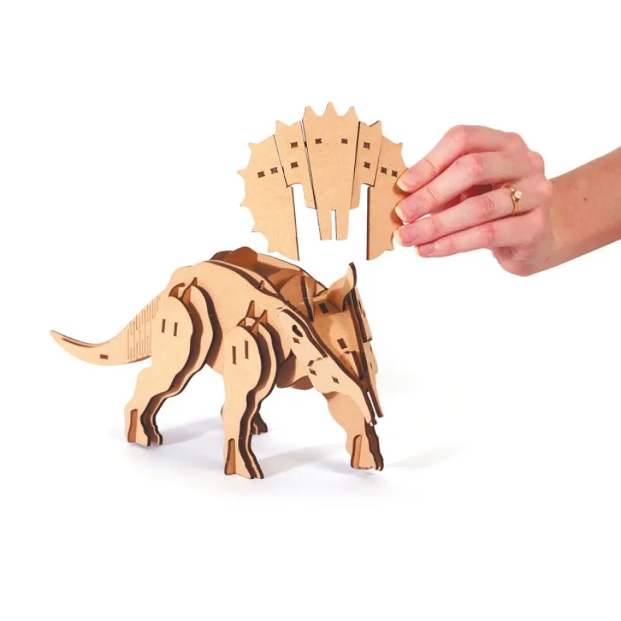 Maquette bois 3D - Triceratops - 55 pièces