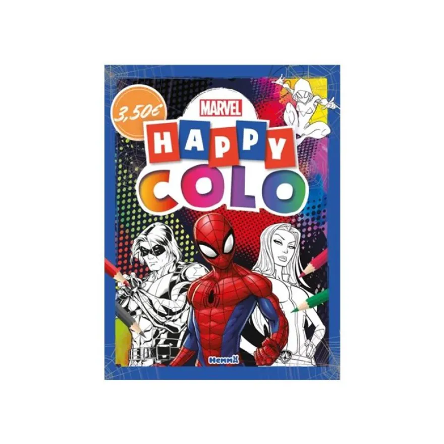 Marvel - Happy colo (Spider-Man, le Soldat de l'Hiver et Gamora) - livre à colorier