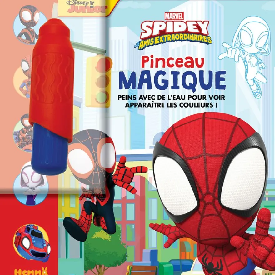 Marvel Spidey et ses amis extraordinaires - Pinceau magique - Peins avec de l'eau pour voir apparaît