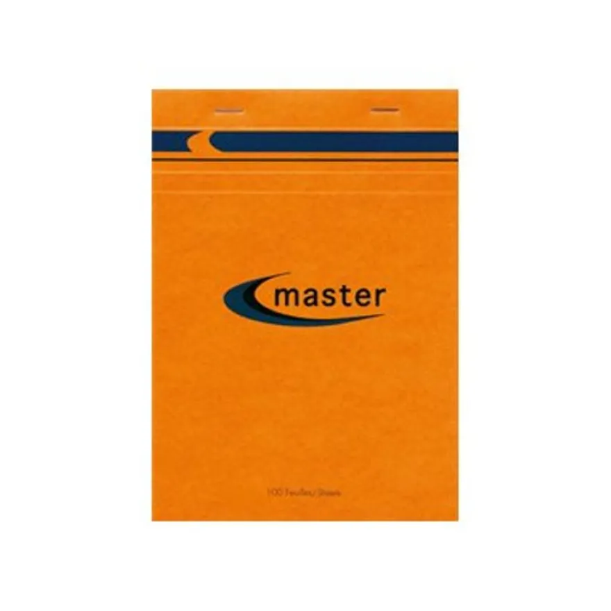 MASTER - Bloc notes - A4 - 200 pages - petits carreaux - 70g