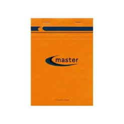 MASTER - Pack de 5 Blocs notes - A5 - 200 pages - petits carreaux - 70g