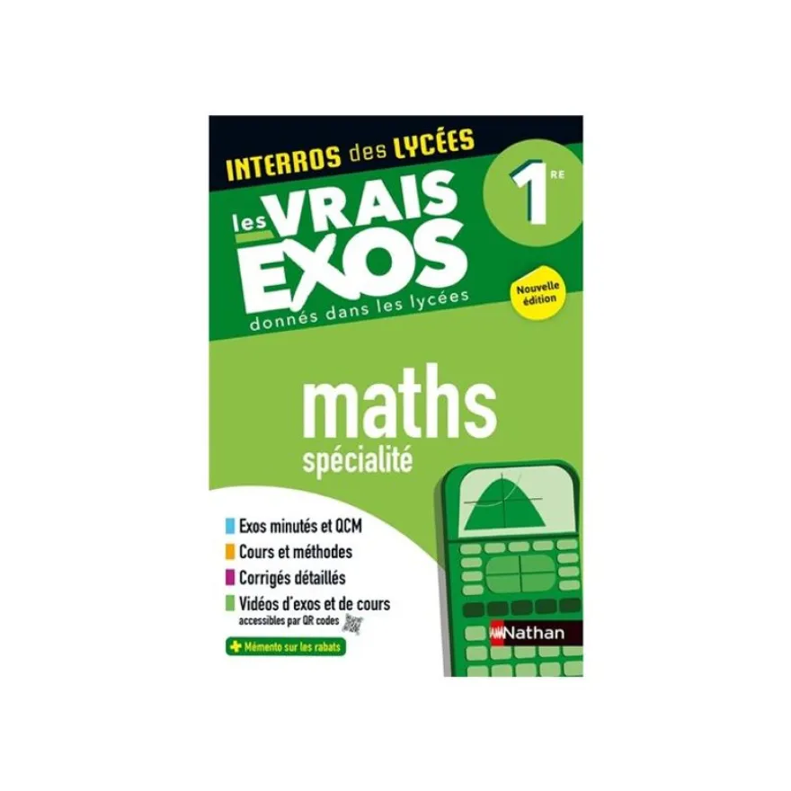 Maths Première - Les vrais exos du BAC - + de 100 exercices avec corrigés détaillés - par Pasquet Stéphane, Maurette Eric