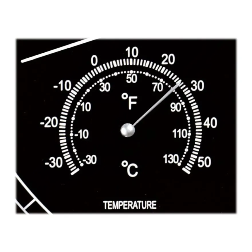 MaulDrive - Horloge - mécanisme radio pilotée - 30 cm - noir argenté