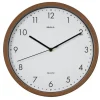MAULgrain - horloge murale à quartz - dark wood