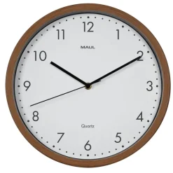 MAULgrain - horloge murale à quartz - dark wood