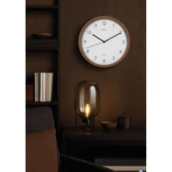 MAULgrain - horloge murale à quartz - dark wood
