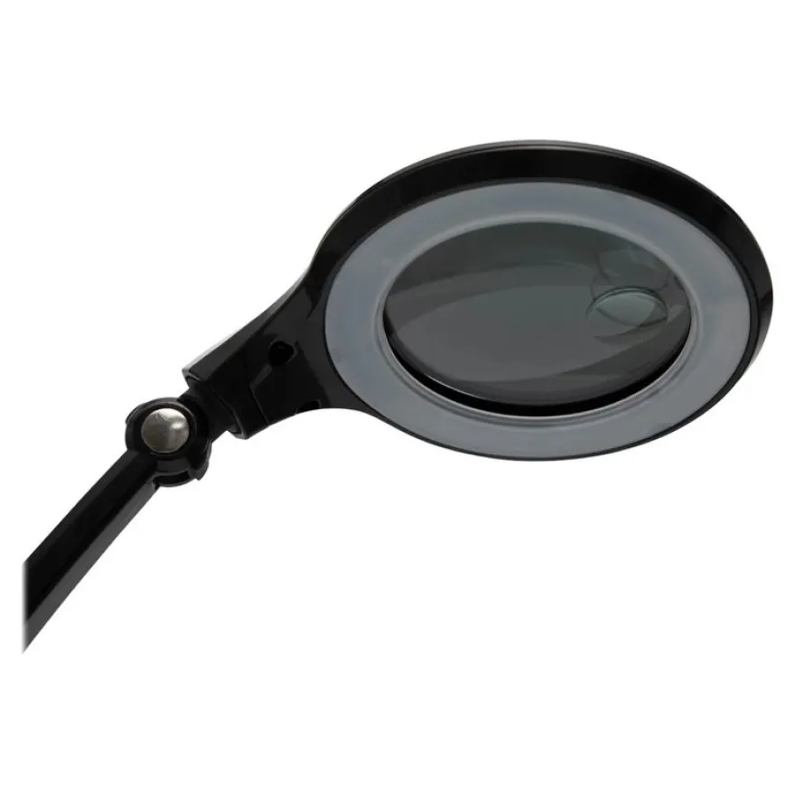 MAULiris - Lampe loupe à Led - 10 cm diamètre - agrandissement : 1.75x - 7 W - noir