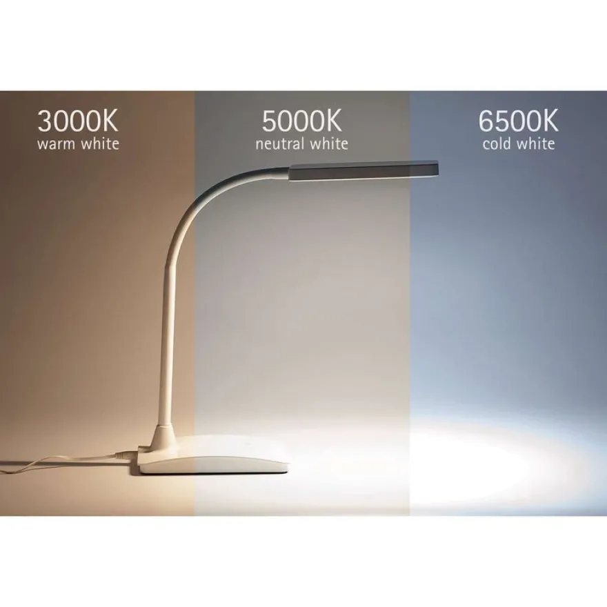 MaulPearly - Lampe de bureau LED - couleur réglable - blanc
