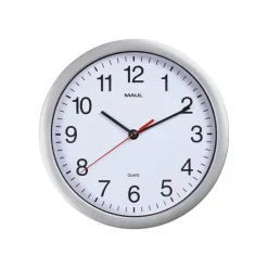 MaulRun - Horloge - mécanisme quartz - 25 cm - blanc argenté