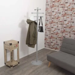 MAULSaphir Lite - Porte-manteau sur pied - 8 patères - gris