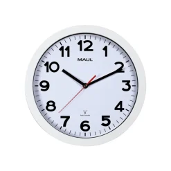 MaulStep - Horloge - mécanisme radio pilotée - 30 cm - blanc