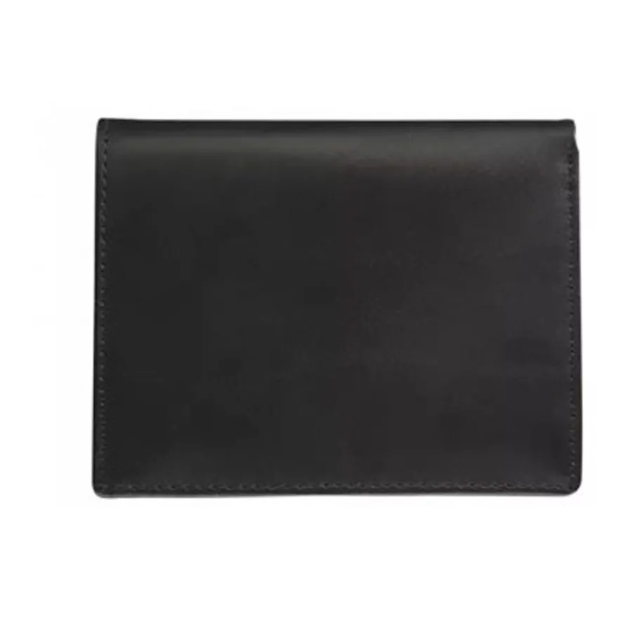 Maverick All Black - Portefeuille - RFID, avec pochette à monnaie - cuir de vachette pleine fleur tanné végétal - noir