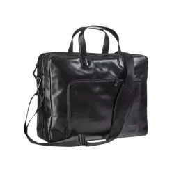 Maverick All Black - sac business pour ordinateur 15.6" - cuir noir