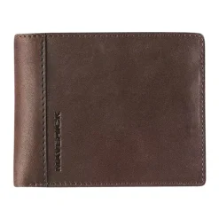Maverick brown - Portefeuille - protection RFID - cuir de vachette pleine fleur tanné végétal - brun