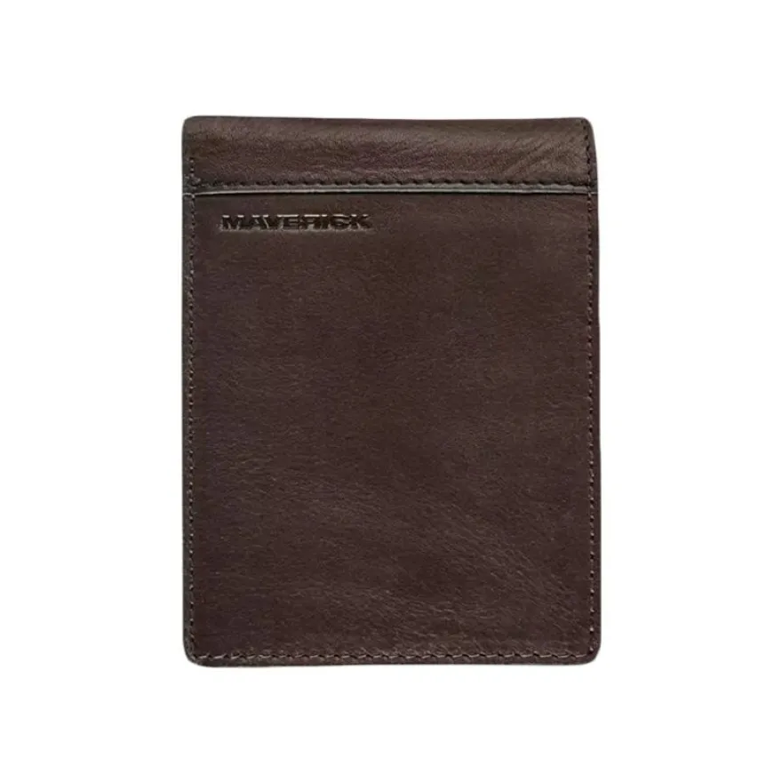 Maverick brown - portefeuille RFID avec poche de monnaie - vertical - marron