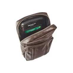 Maverick brown - Sac à bandoulière - cuir - cuir de vachette pleine fleur tanné végétal - brun