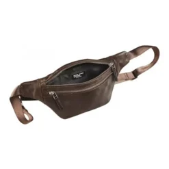 Maverick brown - Étui de ceinture - bum bag - cuir de vachette pleine fleur tanné végétal - brun