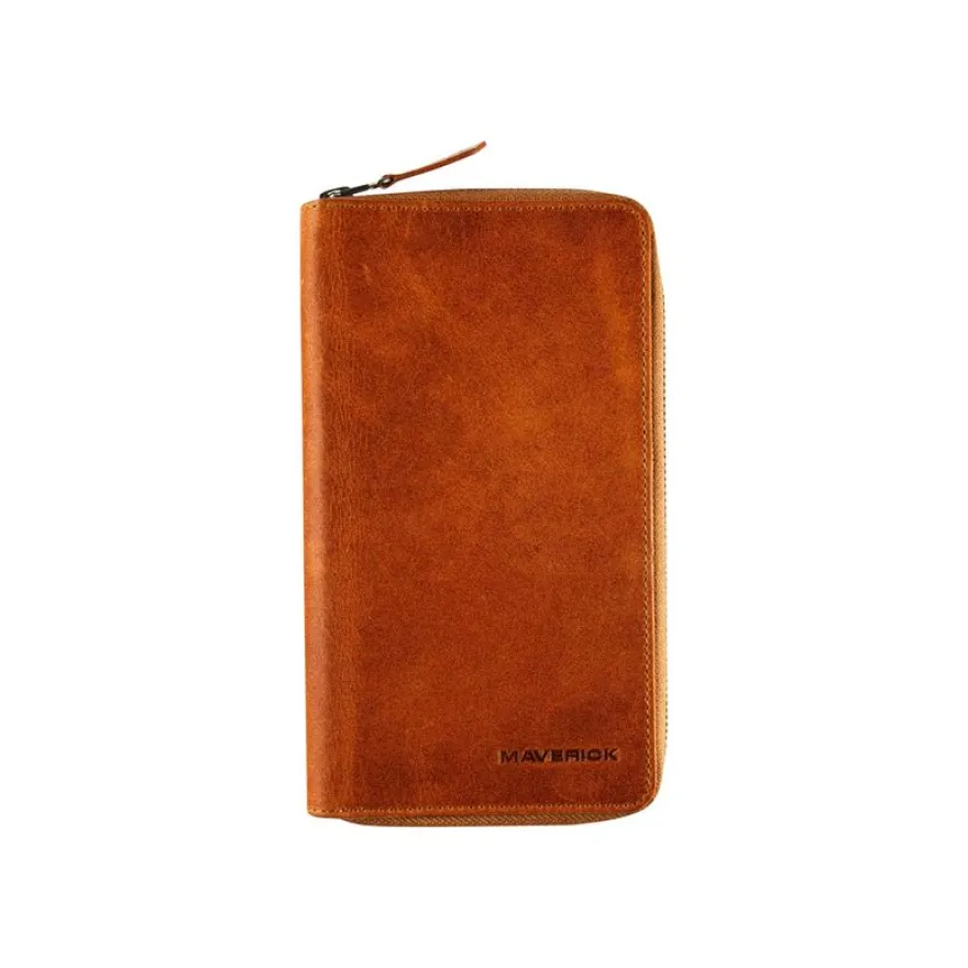 Maverick New Men - Portefeuille de voyage RFID - cuir