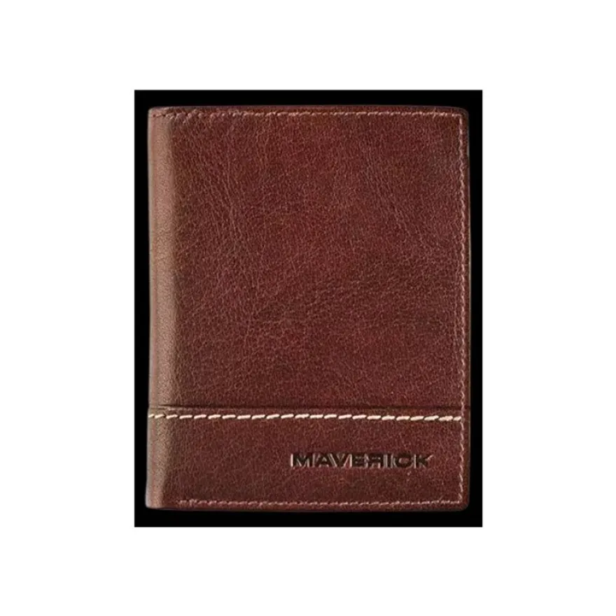 Maverick Rough Gear - Portefeuille anti-piratage - brun