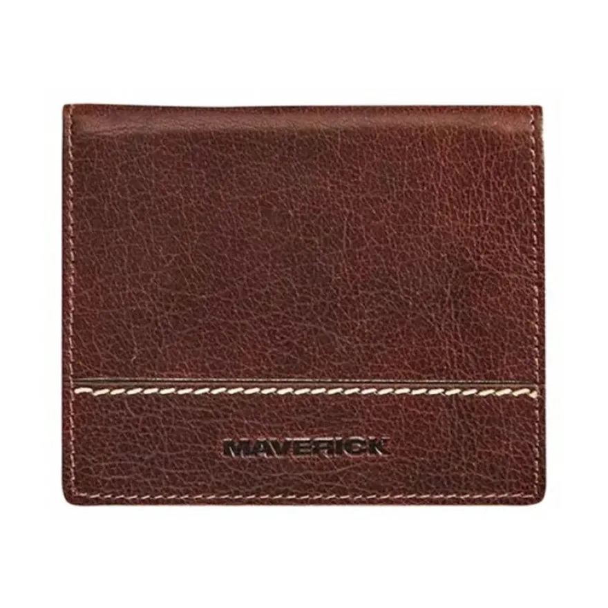 Maverick Rough Gear - Portefeuille - RFID with credit card slots - cuir de buffle pleine fleur à tannage végétal - brun