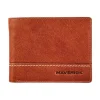 Maverick Rough Gear - Portefeuille - RFID, avec pochette à monnaie - cuir de buffle pleine fleur à tannage végétal - cognac