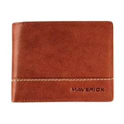 Maverick Rough Gear - Portefeuille - RFID - cuir de buffle pleine fleur à tannage végétal - cognac