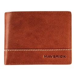 Maverick Rough Gear - Portefeuille - RFID - cuir de buffle pleine fleur à tannage végétal - cognac